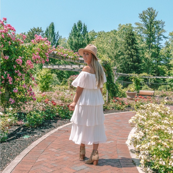 White Ruffle Dress - Picture 1 of 1